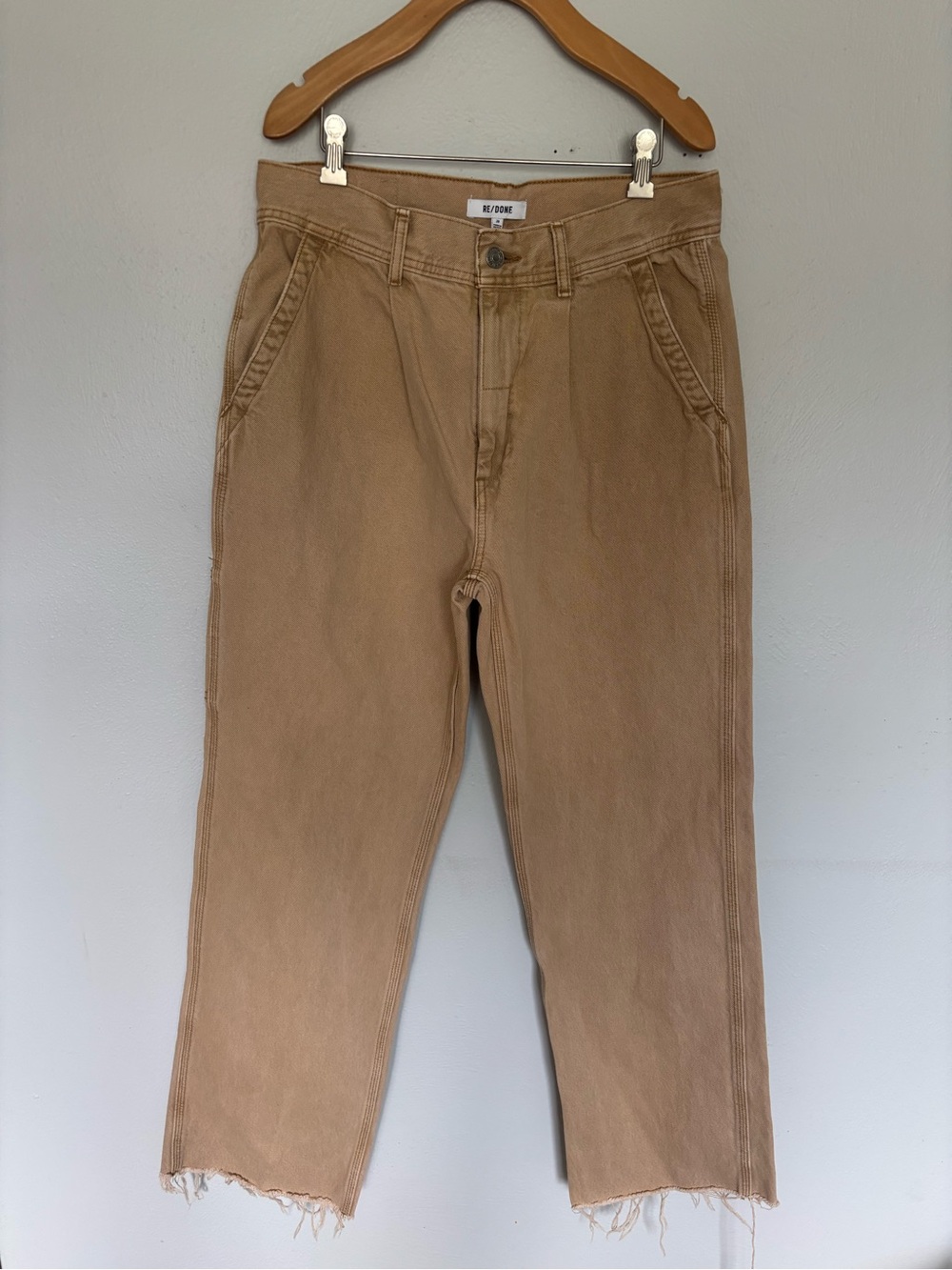Re/Done High Rise Wide Leg Jeans